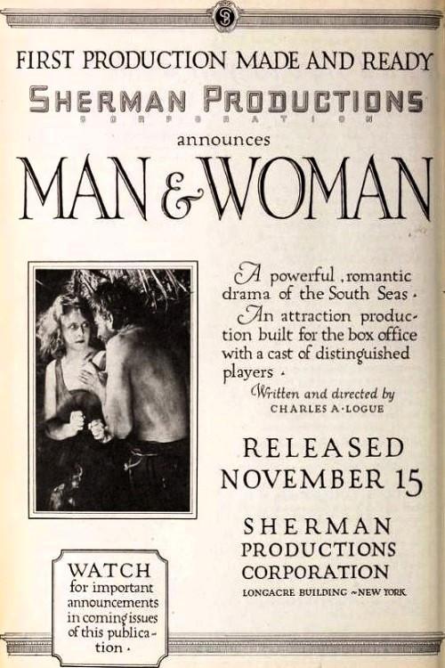 Man and Woman 1920 official movie poster