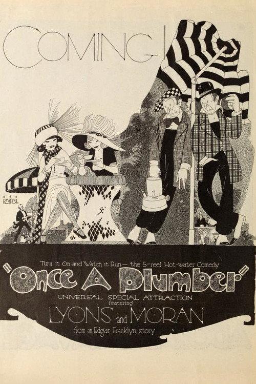 Once a Plumber 1920 official movie poster