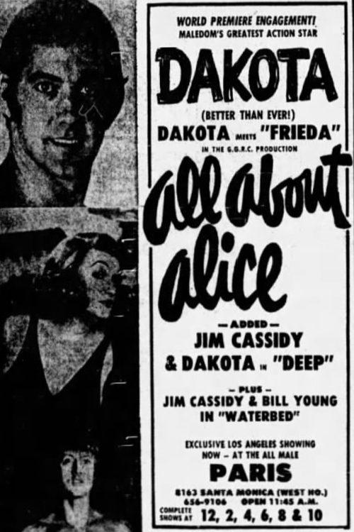 All About Alice 1972 official movie poster