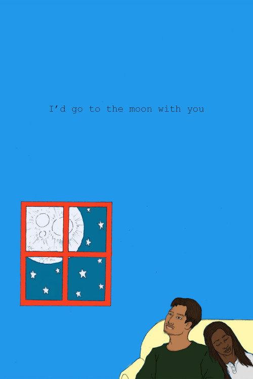 I'd go to the Moon with you 2023 official movie poster