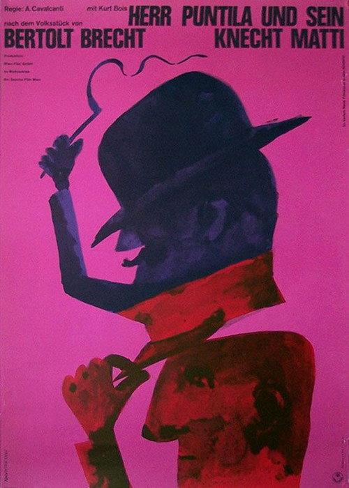 Herr Puntila and His Servant Matti 1960 official movie poster