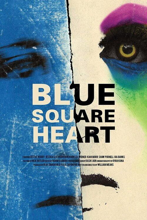 Blue Square Heart 2022 official movie poster