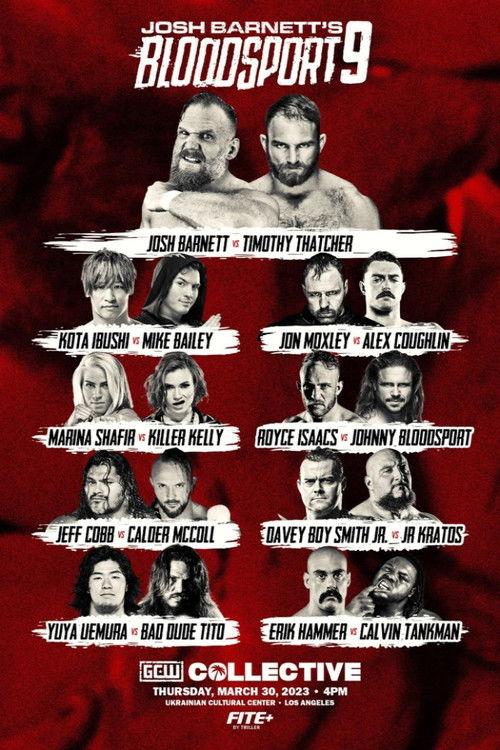 GCW Josh Barnett's Bloodsport 9 2023 official movie poster
