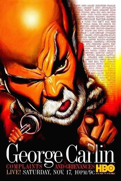 George Carlin: Complaints & Grievances 2001 official movie poster