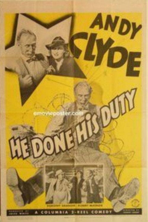 He Done His Duty 1937 official movie poster
