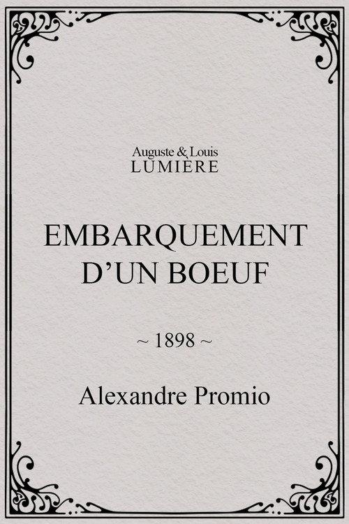 Embarquement d’un boeuf 1898 official movie poster