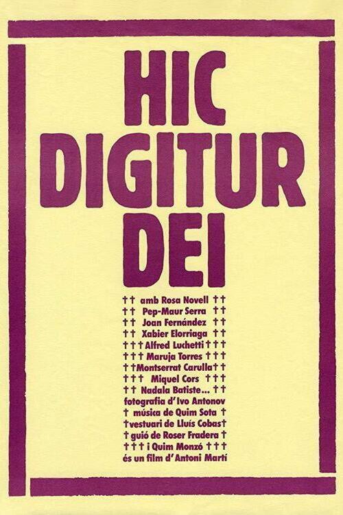 Hic Digitur Dei 1976 official movie poster