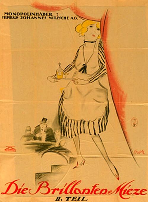 Die Brillantenmieze, 2. Teil 1921 official movie poster