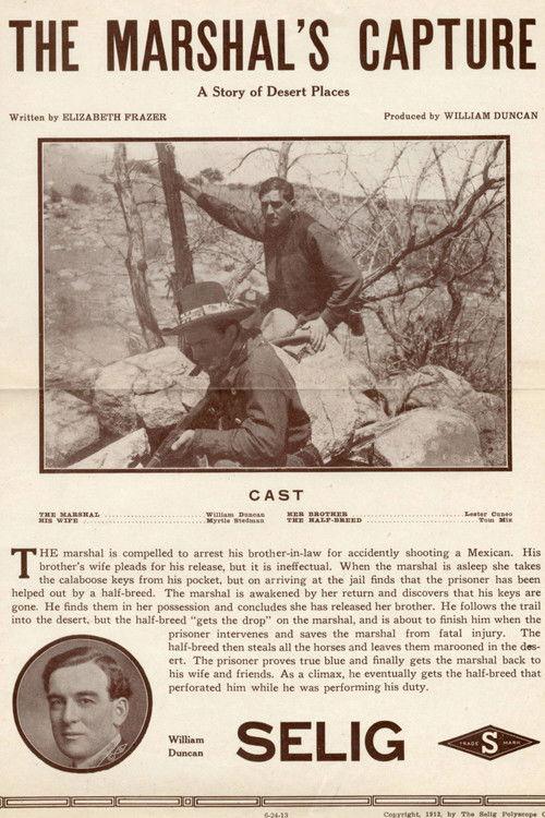 The Marshal's Capture 1913 official movie poster
