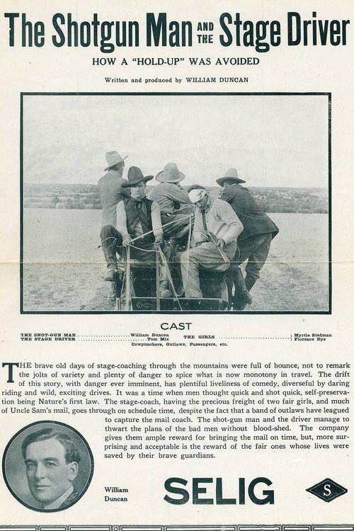 The Shotgun Man and the Stage Driver 1913 official movie poster