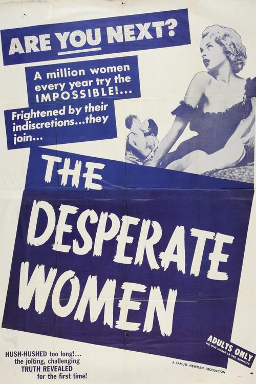 The Desperate Women 1955 official movie poster