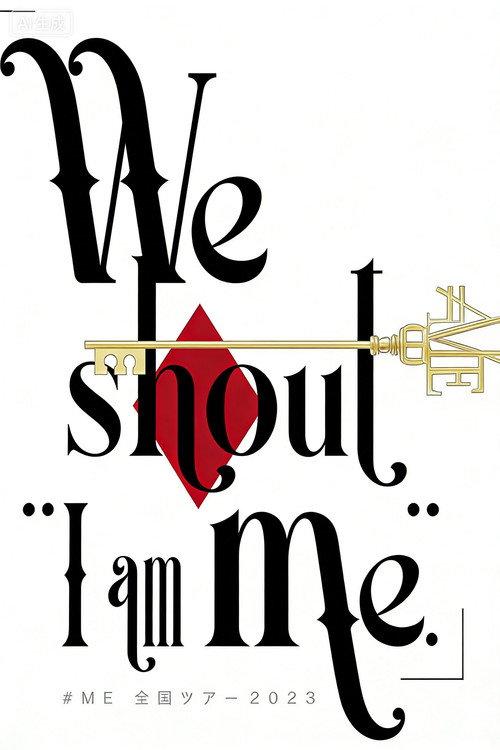 ≠ME 全国ツアー 2023 「We shout “I am me.”」 2024 official movie poster