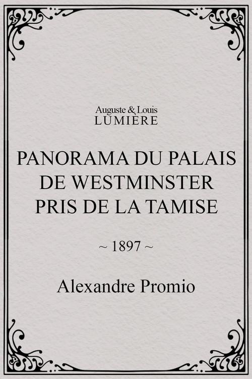 Panorama du palais de Westminster pris de la Tamise 1897 official movie poster