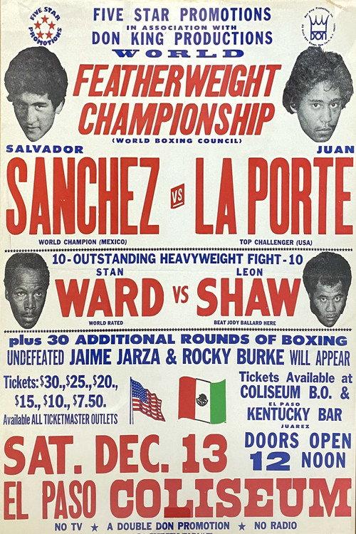 Salvador Sanchez vs. Juan Laporte 1980 official movie poster