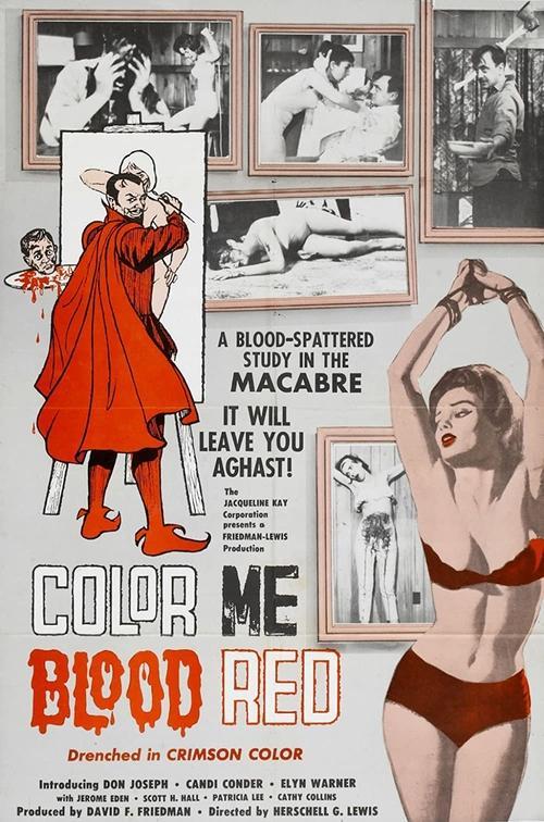 Color Me Blood Red 1965 official movie poster