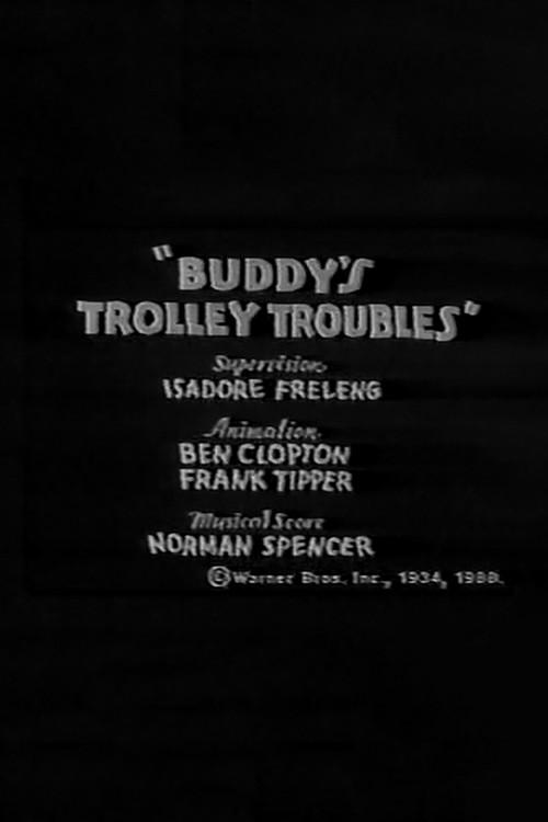 Buddy's Trolley Troubles 1934 official movie poster