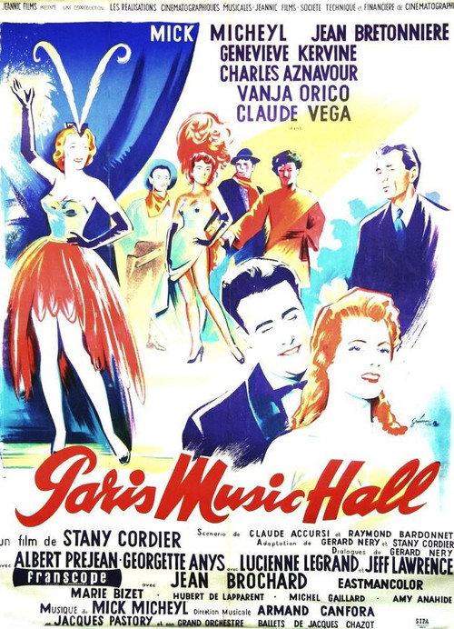 Paris Music Hall 1957 official movie poster