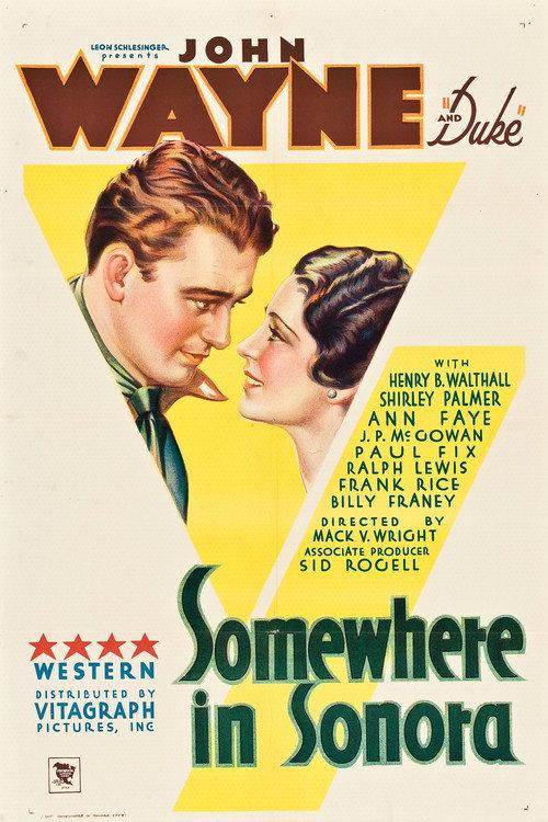 Somewhere in Sonora 1933 official movie poster