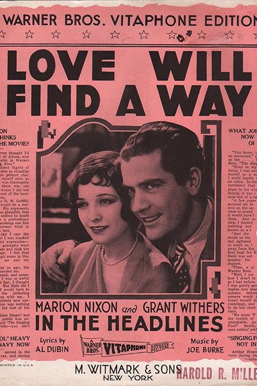 In the Headlines 1929 official movie poster
