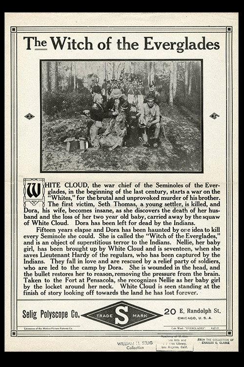 The Witch of the Everglades 1911 official movie poster