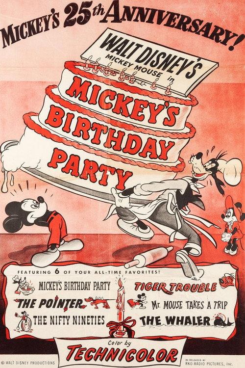 Mickey's Birthday Party 1953 official movie poster