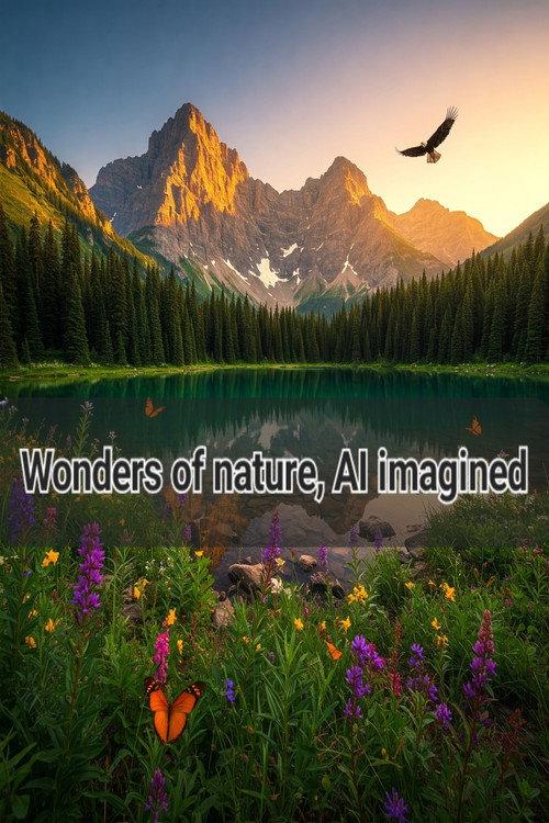 Wonders of nature, AI imagined  official movie poster