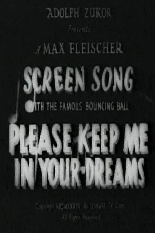 Please Keep Me in Your Dreams 1937 official movie poster