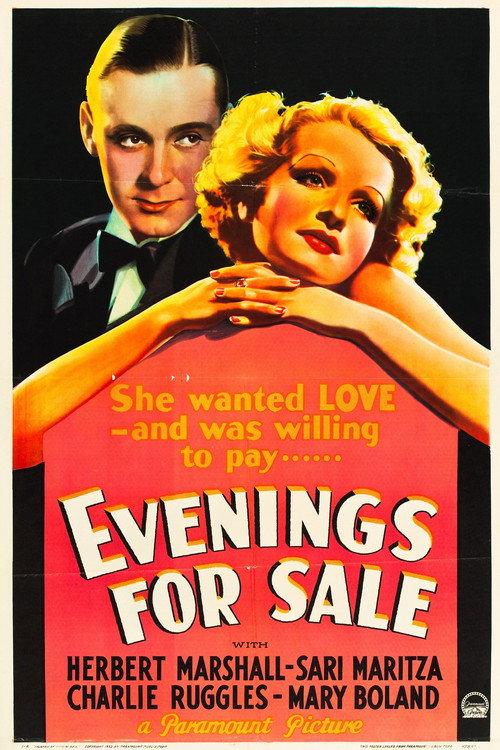 Evenings for Sale 1932 official movie poster