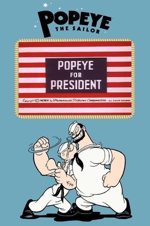 Popeye for President 1956 official movie poster