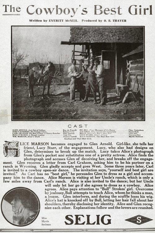 A Cowboy's Best Girl 1912 official movie poster