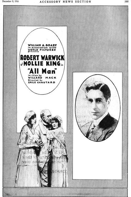 All Man 1916 official movie poster