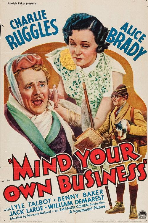 Mind Your Own Business 1936 official movie poster