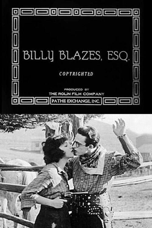 Billy Blazes, Esq. 1919 official movie poster