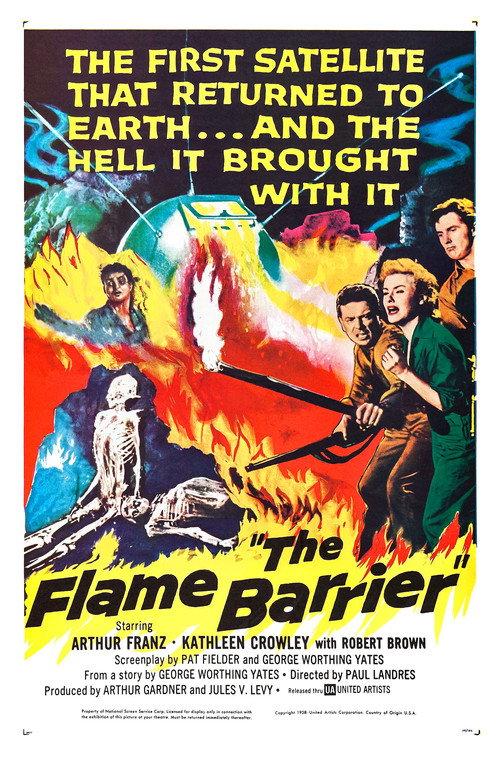 The Flame Barrier 1958 official movie poster