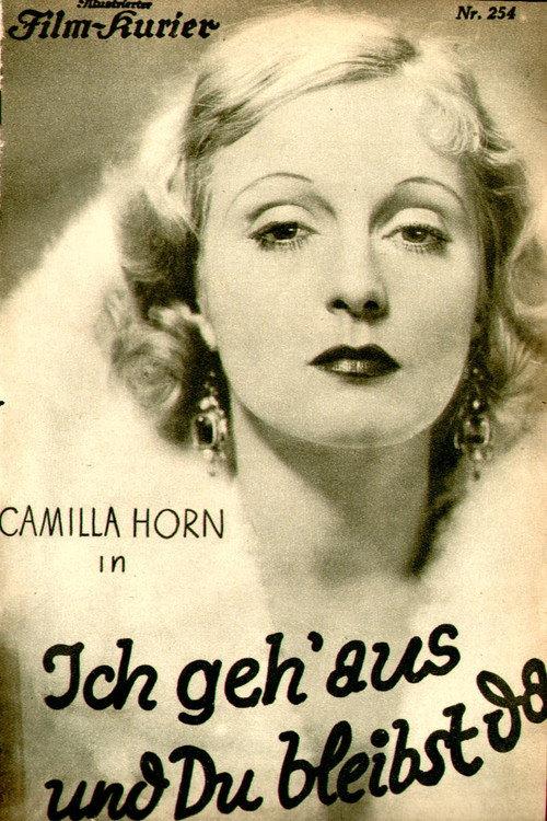 I Go Out and You Stay Here 1931 official movie poster
