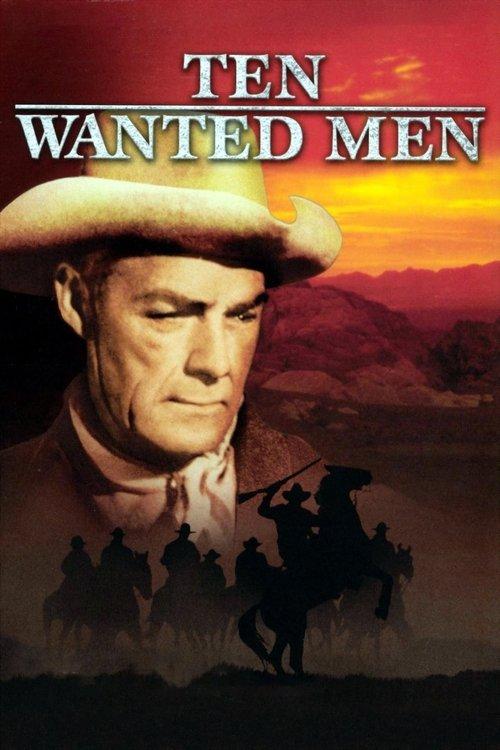 Ten Wanted Men 1955 official movie poster