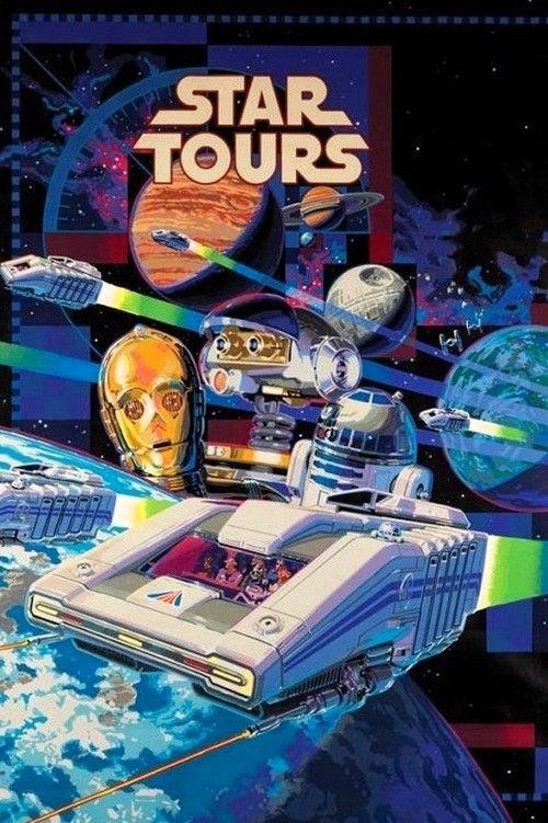 George Lucas' Star Tours 1986 official movie poster