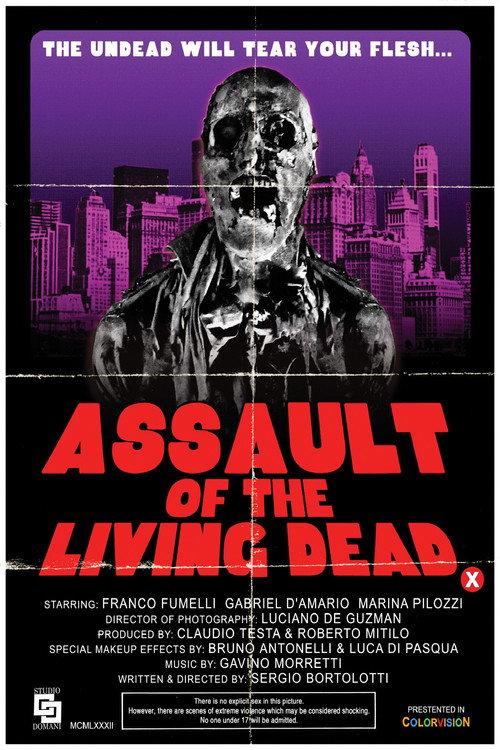 Attacco dei Morti Viventi 1982 official movie poster