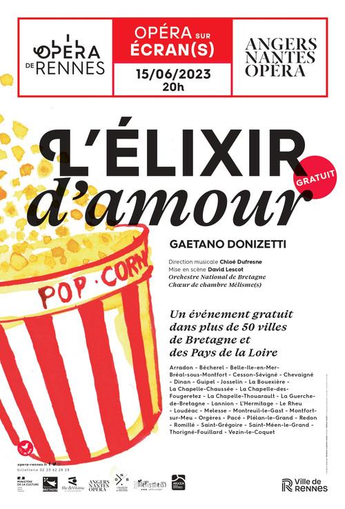 L'elixir d'amour - Donizetti - Angers Nantes opéra 2023 official movie poster