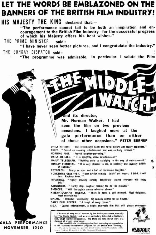 The Middle Watch 1930 official movie poster