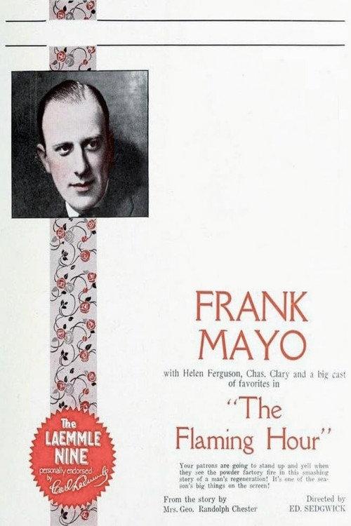 The Flaming Hour 1922 official movie poster
