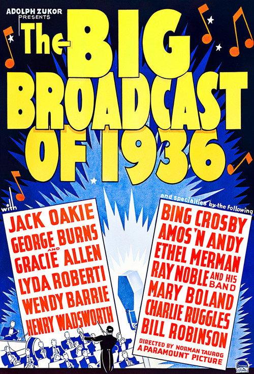 The Big Broadcast of 1936 1935 official movie poster