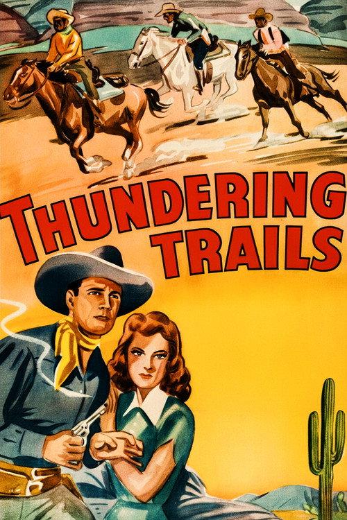 Thundering Trails 1943 official movie poster
