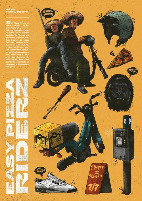 Easy Pizza Riderz 2002 official movie poster