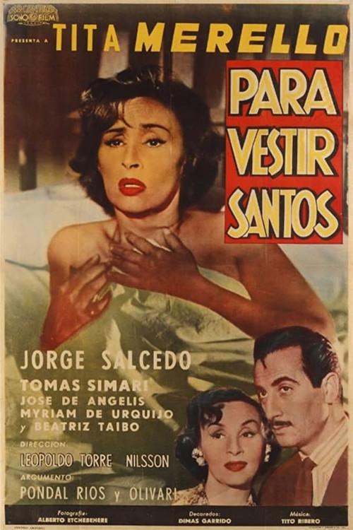Para vestir santos 1955 official movie poster