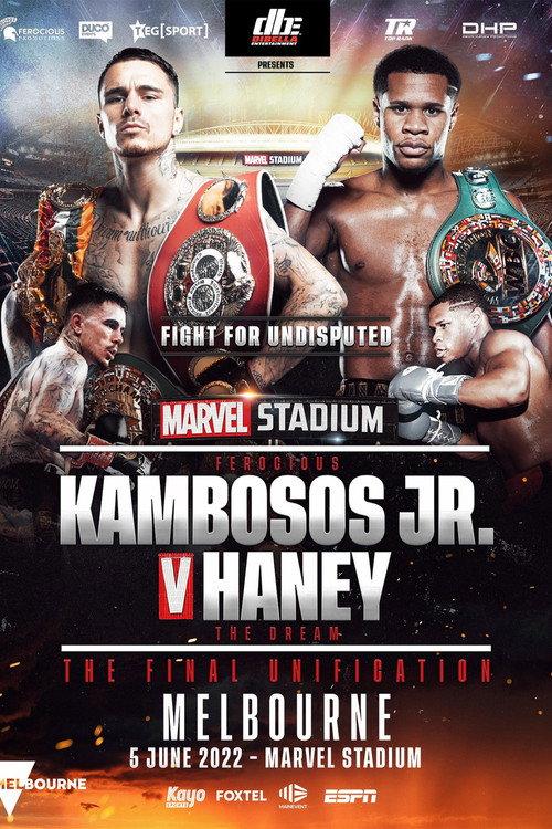 George Kambosos Jr. vs. Devin Haney 2022 official movie poster