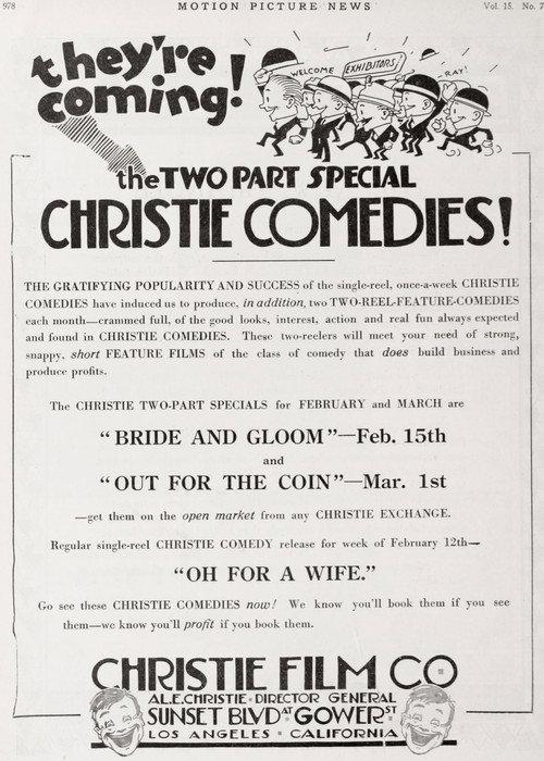 Out for the Coin 1917 official movie poster