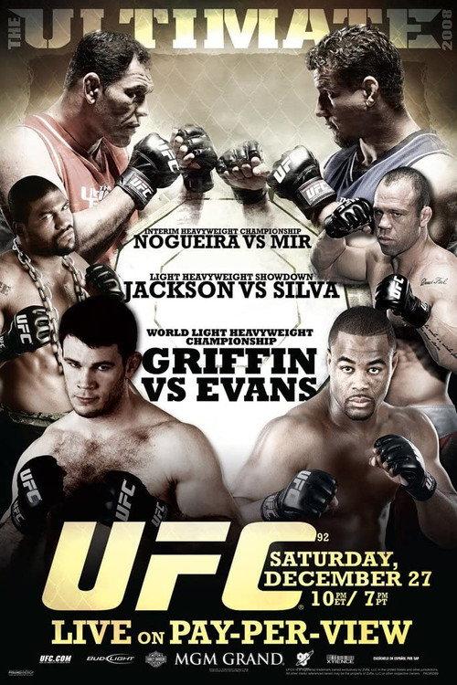 UFC 92: The Ultimate 2008 2008 official movie poster