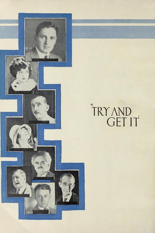 Try and Get It 1924 official movie poster
