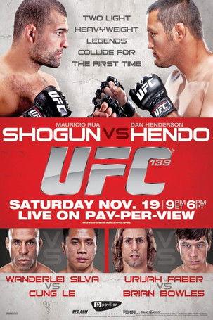 UFC 139: Shogun vs. Henderson 2011 official movie poster